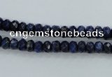 CNL871 15.5 inches 4*6mm faceted rondelle natural lapis lazuli beads