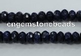 CNL872 15.5 inches 5*8mm faceted rondelle natural lapis lazuli beads