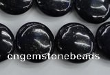 CNL928 15.5 inches 20mm flat round natural lapis lazuli gemstone beads