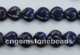 CNL931 15.5 inches 10*10mm heart natural lapis lazuli gemstone beads