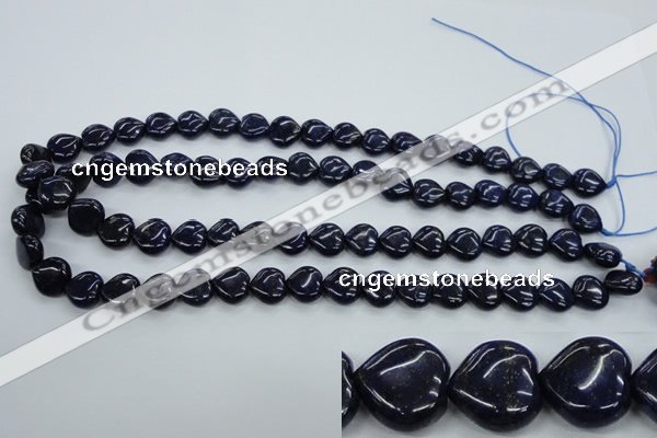 CNL932 15.5 inches 12*12mm heart natural lapis lazuli gemstone beads