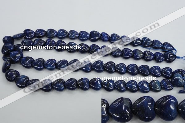 CNL934 15.5 inches 15*15mm heart natural lapis lazuli gemstone beads