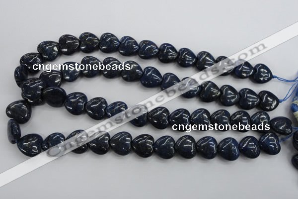 CNL935 15.5 inches 16*16mm heart natural lapis lazuli gemstone beads