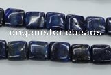 CNL961 15.5 inches 10*10mm square natural lapis lazuli gemstone beads