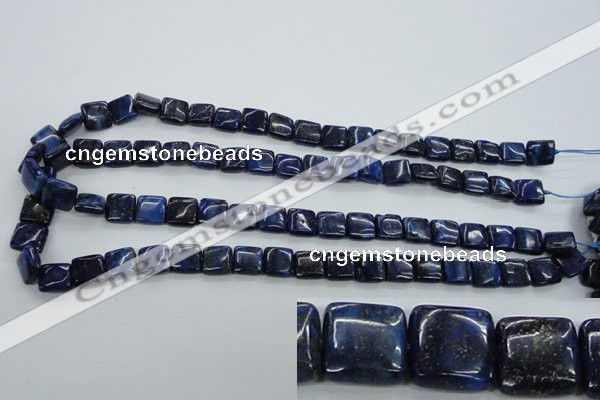 CNL961 15.5 inches 10*10mm square natural lapis lazuli gemstone beads