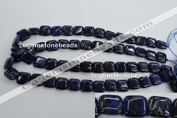 CNL963 15.5 inches 14*14mm square natural lapis lazuli gemstone beads