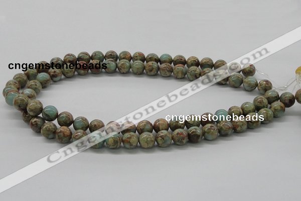 CNS02 16 inches 10mm round natural serpentine jasper beads wholesale