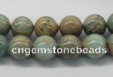 CNS03 16 inches 12mm round natural serpentine jasper beads wholesale