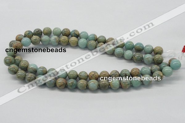 CNS03 16 inches 12mm round natural serpentine jasper beads wholesale