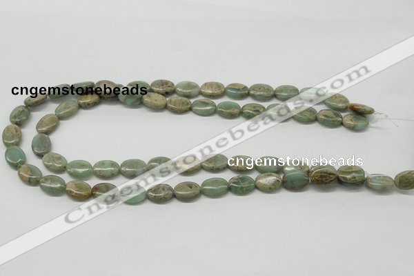 CNS11 16 inches 10*14mm oval natural serpentine jasper beads