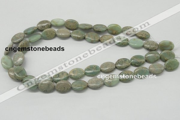 CNS12 16 inches 13*18mm oval natural serpentine jasper beads