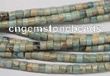 CNS135 15.5 inches 3.5*4mm heishi natural serpentine jasper beads