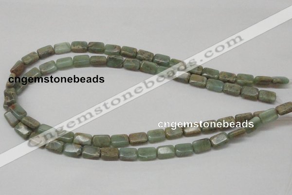 CNS18 16 inches 8*12mm rectangle natural serpentine jasper beads