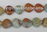 CNS186 15.5 inches 12*12mm triangle natural serpentine jasper beads