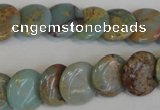 CNS191 15.5 inches 14mm flat round natural serpentine jasper beads