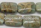 CNS20 16 inches 18*25mm rectangle natural serpentine jasper beads