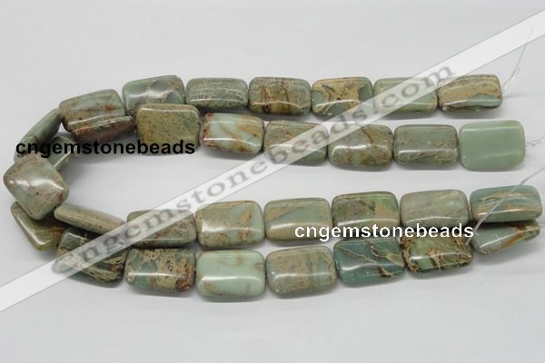 CNS20 16 inches 18*25mm rectangle natural serpentine jasper beads