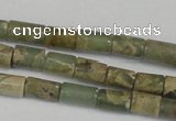 CNS206 15.5 inches 4*6mm tube natural serpentine jasper beads