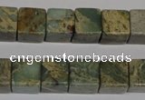 CNS210 15.5 inches 15*15mm cube natural serpentine jasper beads