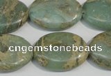 CNS242 15.5 inches 18*25mm oval natural serpentine jasper beads