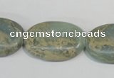 CNS243 15.5 inches 20*30mm oval natural serpentine jasper beads