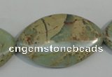 CNS248 15.5 inches 25*40mm marquise natural serpentine jasper beads