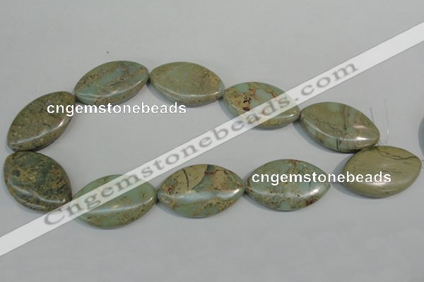 CNS248 15.5 inches 25*40mm marquise natural serpentine jasper beads