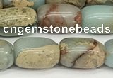 CNS310 15.5 inches 8*12mm drum serpentine jasper beads