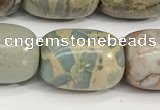 CNS313 15.5 inches 13*18mm drum serpentine jasper beads