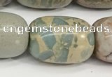 CNS314 15.5 inches 15*20mm drum serpentine jasper beads