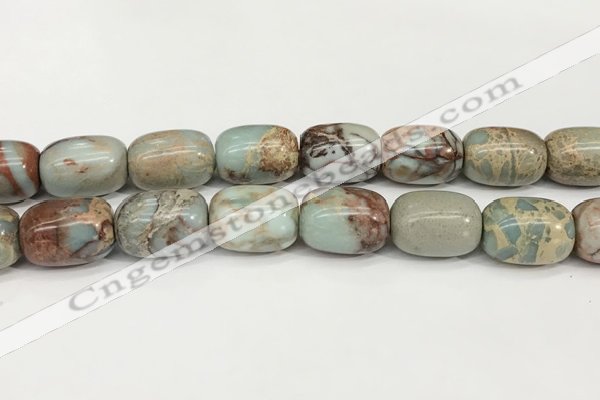 CNS314 15.5 inches 15*20mm drum serpentine jasper beads