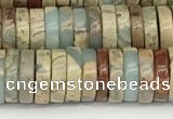 CNS320 15.5 inches 3*8mm heishi serpentine jasper beads