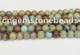 CNS333 15.5 inches 10mm round serpentine jasper beads wholesale