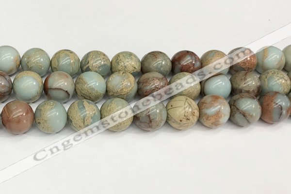 CNS336 15.5 inches 16mm round serpentine jasper beads wholesale