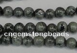 CNS400 15.5 inches 4mm round natural serpentine jasper beads