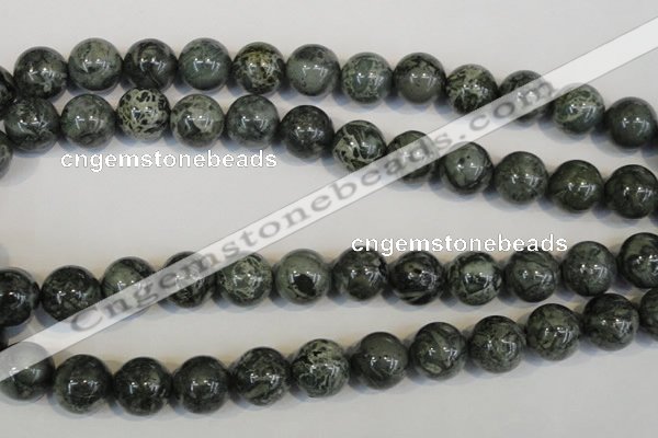 CNS404 15.5 inches 12mm round natural serpentine jasper beads