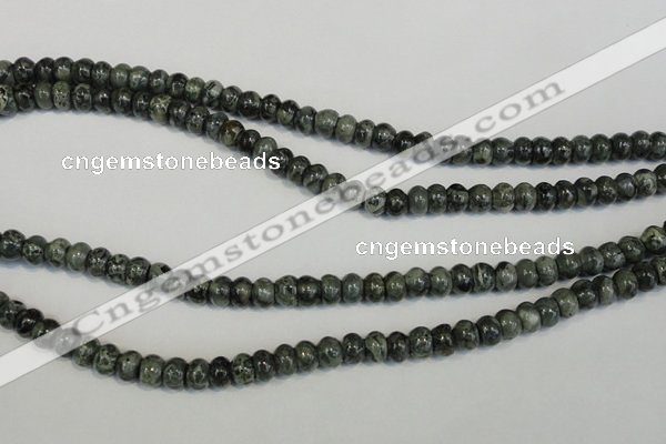 CNS410 15.5 inches 4*6mm rondelle natural serpentine jasper beads