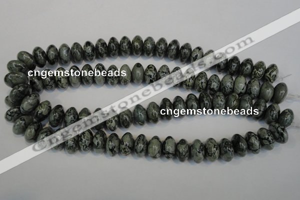 CNS415 15.5 inches 10*16mm rondelle natural serpentine jasper beads