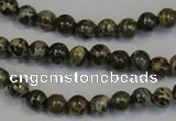 CNS500 15.5 inches 4mm round natural serpentine jasper beads