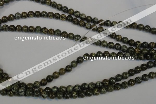 CNS501 15.5 inches 6mm round natural serpentine jasper beads