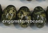 CNS517 15.5 inches 14*20mm rondelle natural serpentine jasper beads