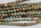 CNS60 15.5 inches 4mm round natural serpentine jasper beads