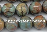 CNS67 15.5 inches 18mm round natural serpentine jasper beads