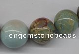 CNS70 15.5 inches 12mm - 24mm round natural serpentine jasper beads