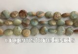 CNS721 15.5 inches 12mm flat round serpentine jasper beads wholesale