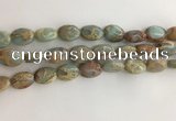 CNS724 15.5 inches 10*14mm oval serpentine jasper beads wholesale