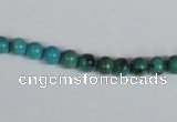 CNT01 16 inches 5mm round natural turquoise beads wholesale