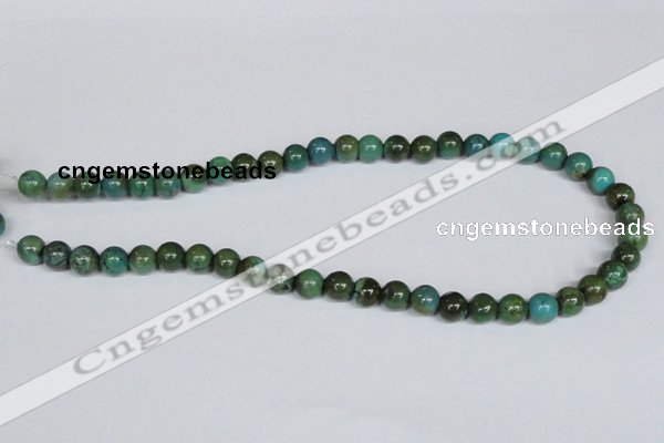 CNT05 16 inches 9mm round natural turquoise beads wholesale