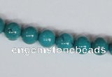 CNT07 16 inches 8mm round natural turquoise beads wholesale