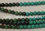 CNT101 15.5 inches 4mm round natural turquoise beads wholesale